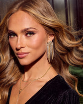 Arctic Muse Rhinestone Chandelier Earrings