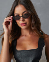 Aster Slim Cat Eye Sunglasses