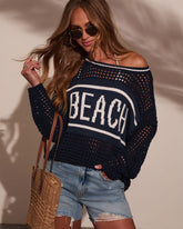 Beach Girl Woven Cover Up Sweater