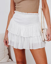 Emberly Smocked Tiered Skort