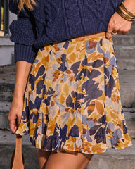 Briar Floral Ruffle Mini Skort