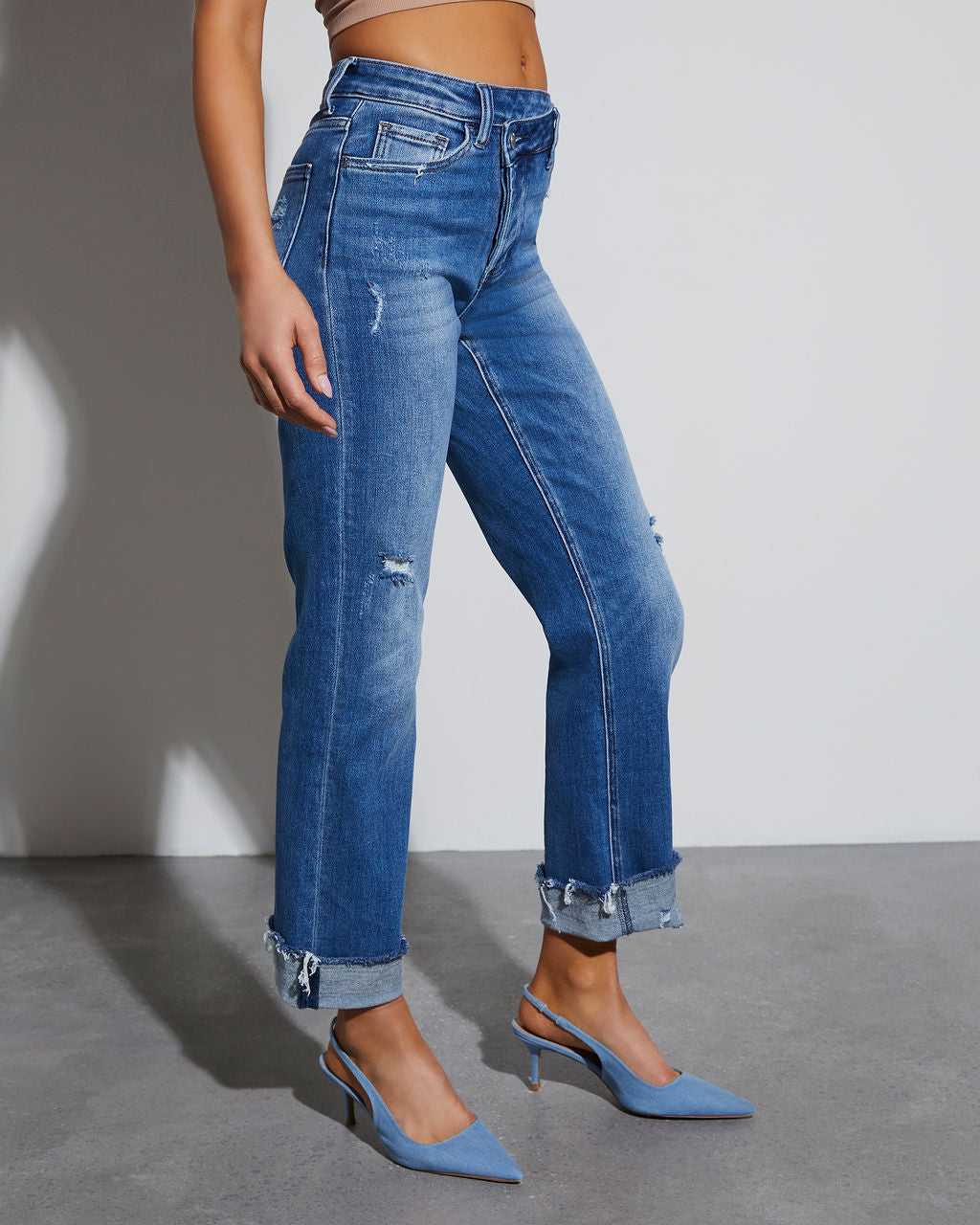 Lucy Super Stretch High Rise Relaxed Jeans