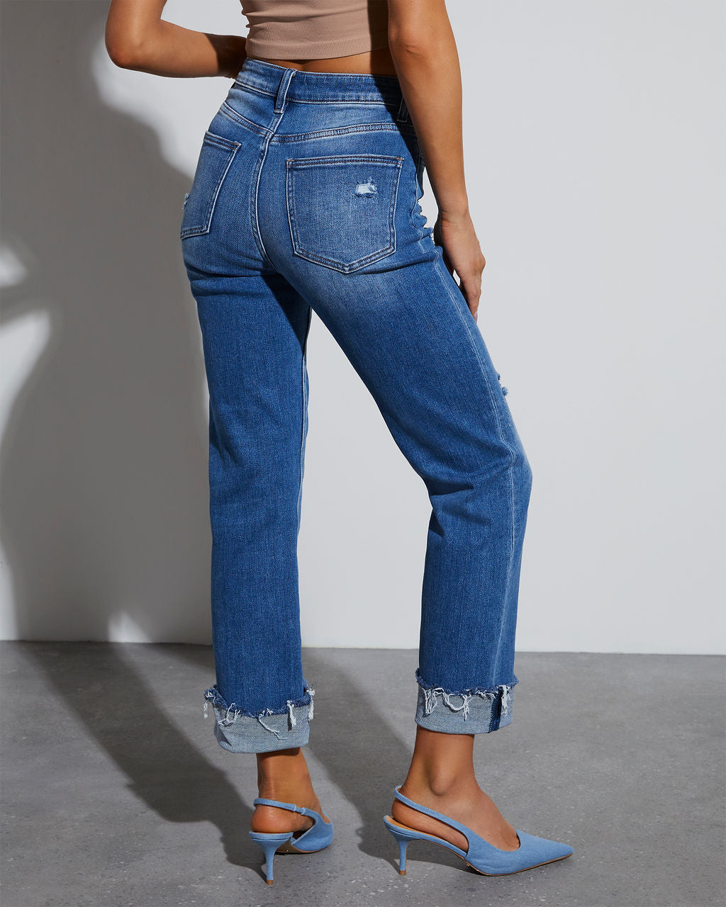 Lucy Super Stretch High Rise Relaxed Jeans