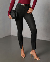 Kourtney Super Stretch High Rise Coated Jeans